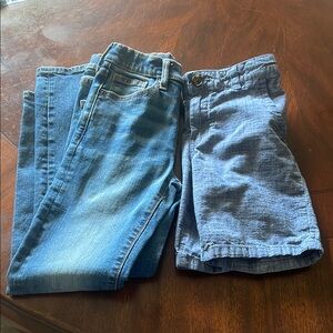 Lot of 2* Old Navy Blue Boys Jeans and Cat & Jack boys shorts